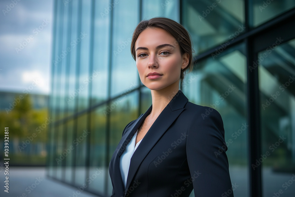 Professional headshot of a woman standing confidently in business attire Professional headshot of a woman standing confidently in business attire