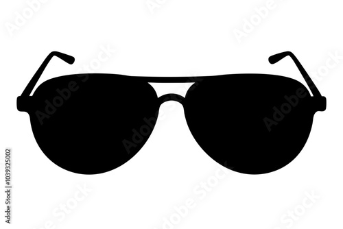 Sunglasses | isolated vector silhouette illustration on white background