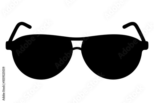 Sunglasses | isolated vector silhouette illustration on white background