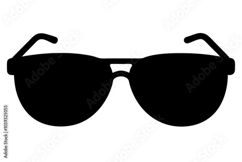 Sunglasses | isolated vector silhouette illustration on white background