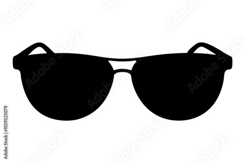 Sunglasses | isolated vector silhouette illustration on white background