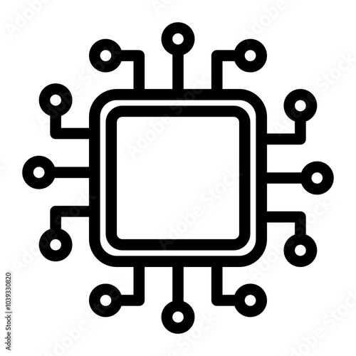 AI chip icon