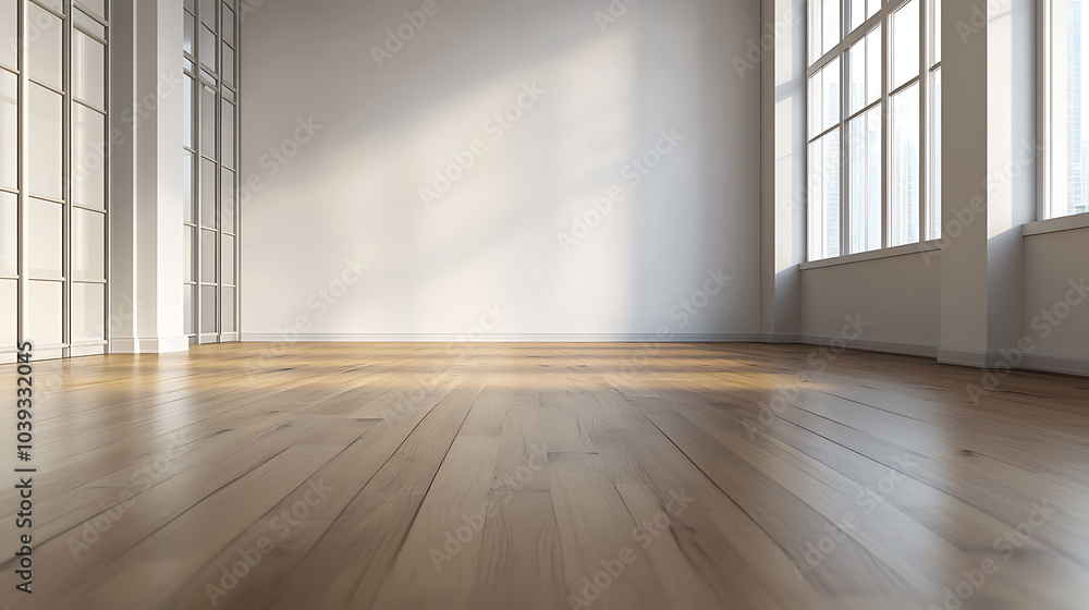 Sunlight streams through the large windows of a spacious room, casting warm light on the gleaming hardwood floors. Sunlight streams through the large windows of a spacious room, casting warm light on the gleaming hardwood floors.