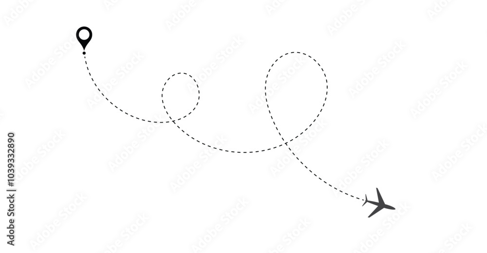 location icon two pin sign and dotted line. two points with dotted location icon two pin sign and dotted line. two points with dotted