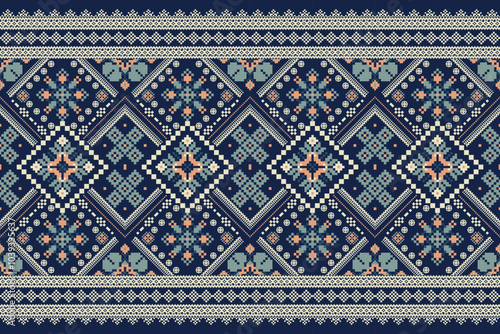 Hmong pattern,geometric ethnic oriental pattern traditional,abstract background vector illustration,Thai pattern.