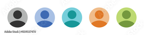 User profile avatar colorful vector icon. User avatar icon. Avatar icon
