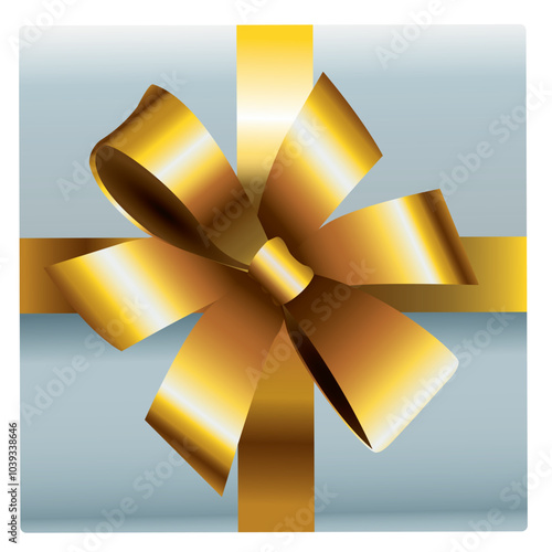 Vector image of Christmas gift icon on white background