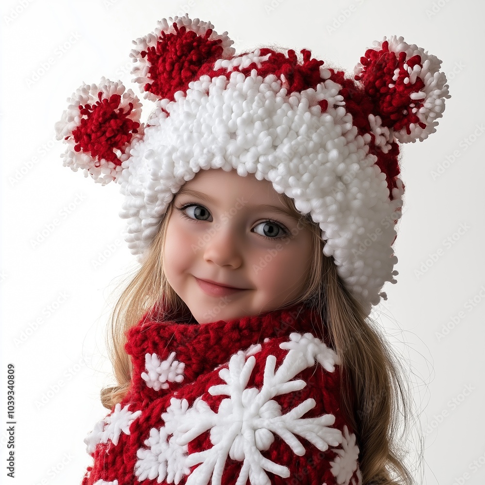 girl in holiday costume, with nice hat for xmas girl in holiday costume, with nice hat for xmas