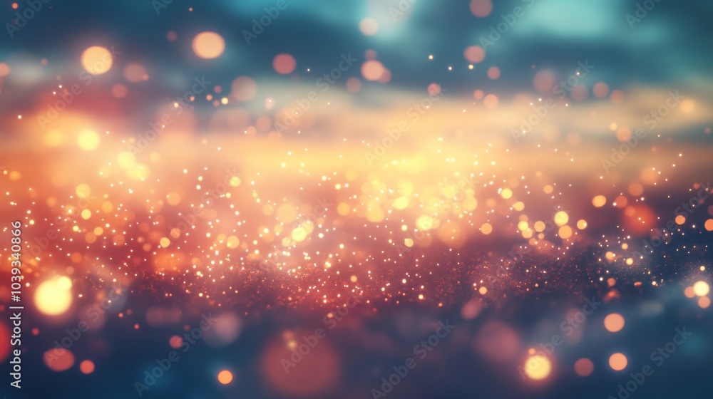 Peaceful Night Sky with Vibrant Soft Lighting Effects Peaceful Night Sky with Vibrant Soft Lighting Effects
