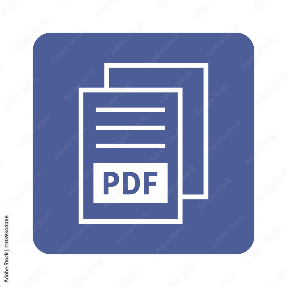 biała ikona pliku PDF na fioletowym tle biała ikona pliku PDF na fioletowym tle