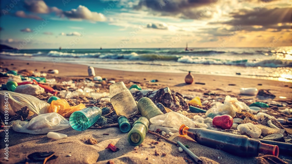 Beach Pollution: A Close-Up of Environmental Crisis Beach Pollution: A Close-Up of Environmental Crisis