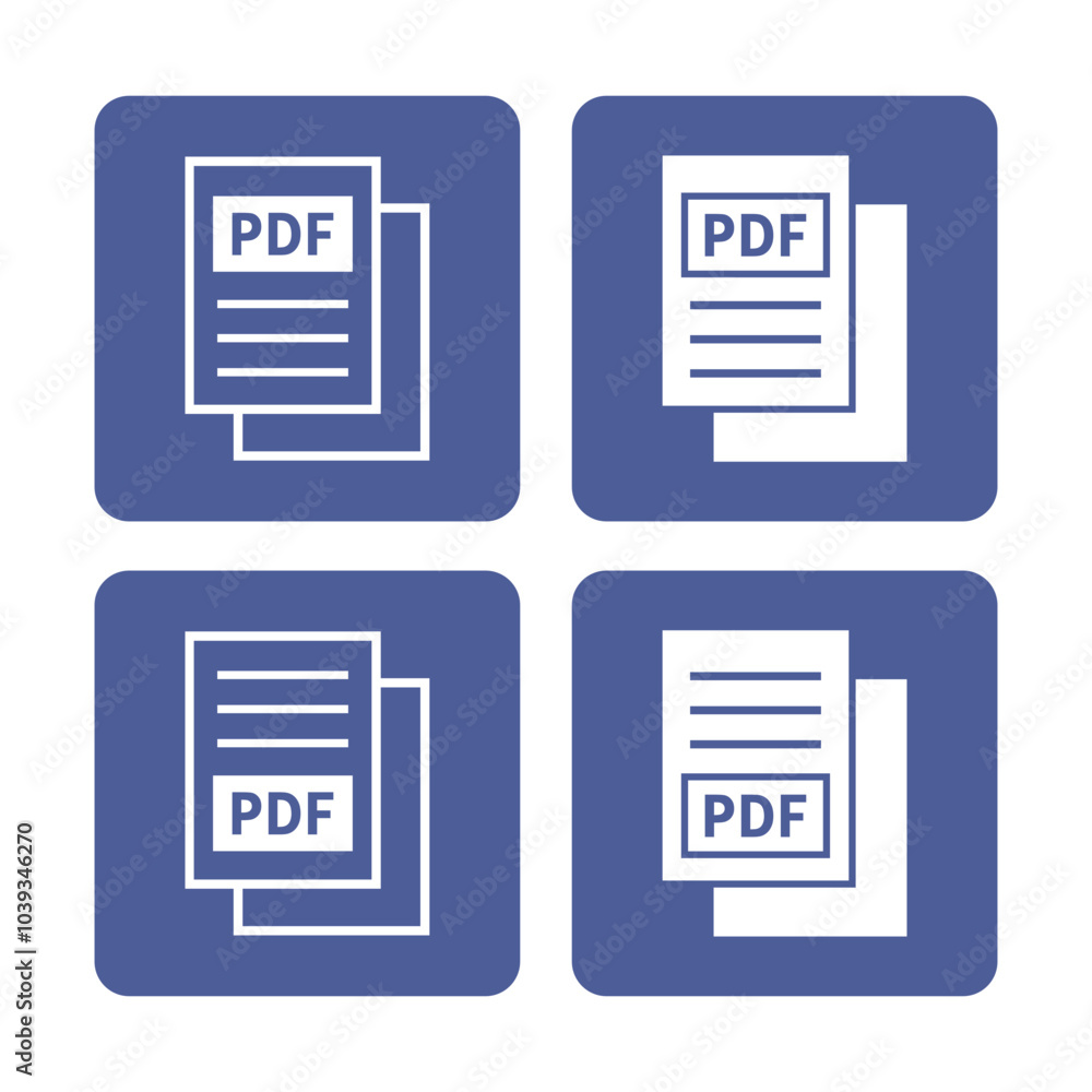 biała ikona pliku PDF na fioletowym tle biała ikona pliku PDF na fioletowym tle