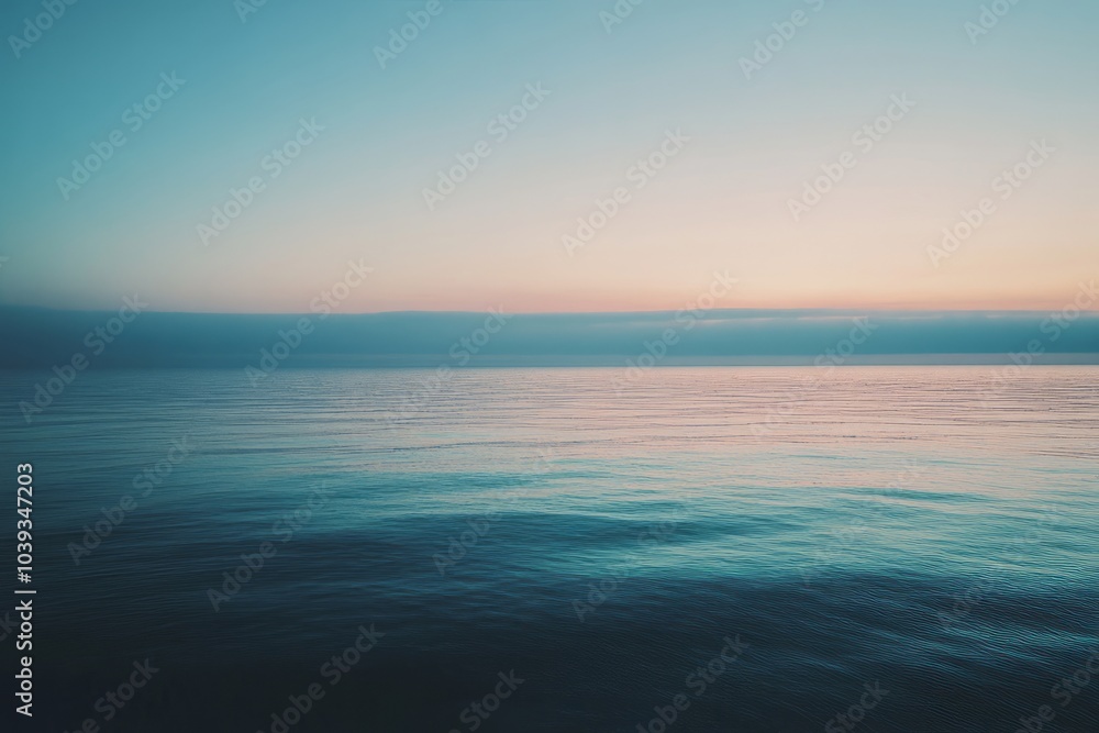 Obraz premium gradient sunset in the sea, vector background wallpaper , horizon 