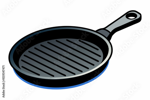 Vector illustration of frying pan design concept