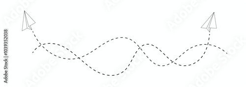 travel dotted line trip dashed trace destination track plan and silhouette, travelling symbol . vector illustration. EPS 10