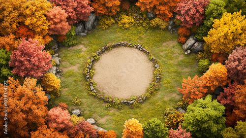 DnD Battlemap Druid Circle Battlemap. Mystical setting for fantasy RPGs.