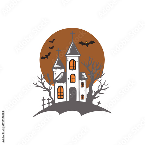 halloween spooky ilustrator,scary halloween night vector,cute halloween ghost character