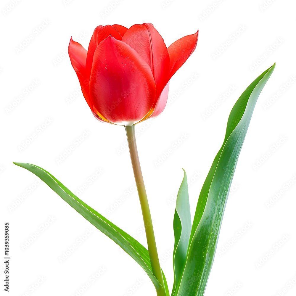 Tulip Flower isolated on white background.close up. Tulip Flower isolated on white background.close up.