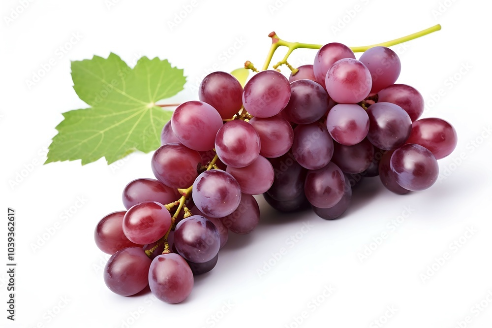 Fototapeta premium Grapes on white background, Fresh Grapes