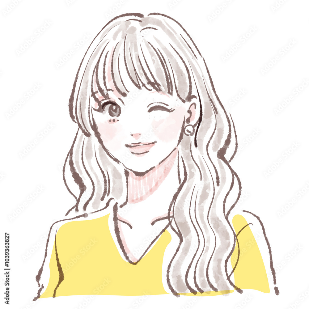 女性・女の子のイラスト素材 女性・女の子のイラスト素材