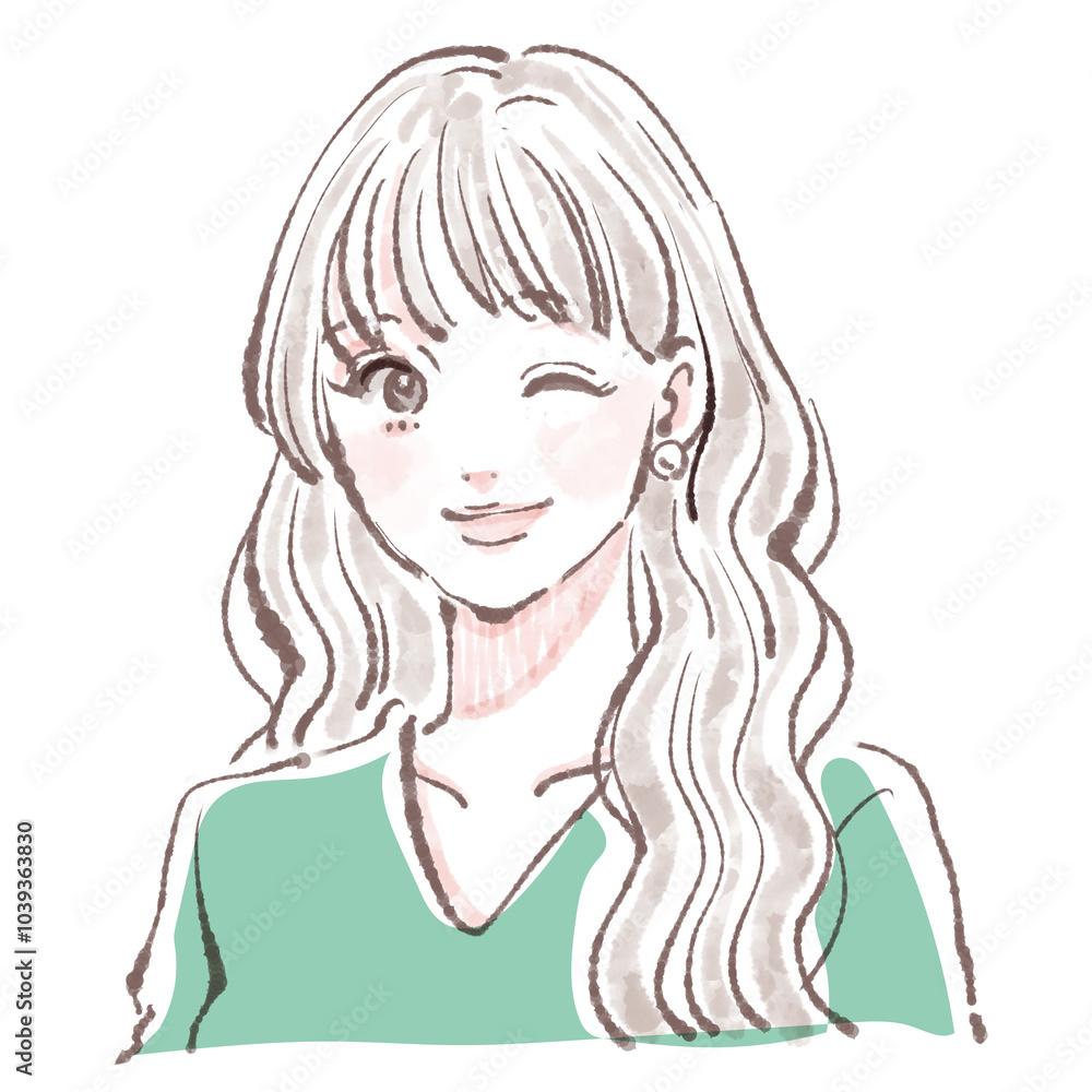 女性・女の子のイラスト素材 女性・女の子のイラスト素材