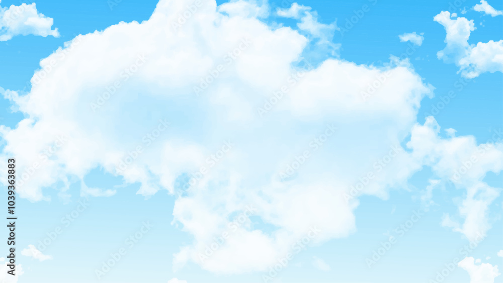 Blue sky with fluffy clouds. Clouds on the blue sky. Cloudscape at day time. Blue sky with fluffy clouds. Clouds on the blue sky. Cloudscape at day time.