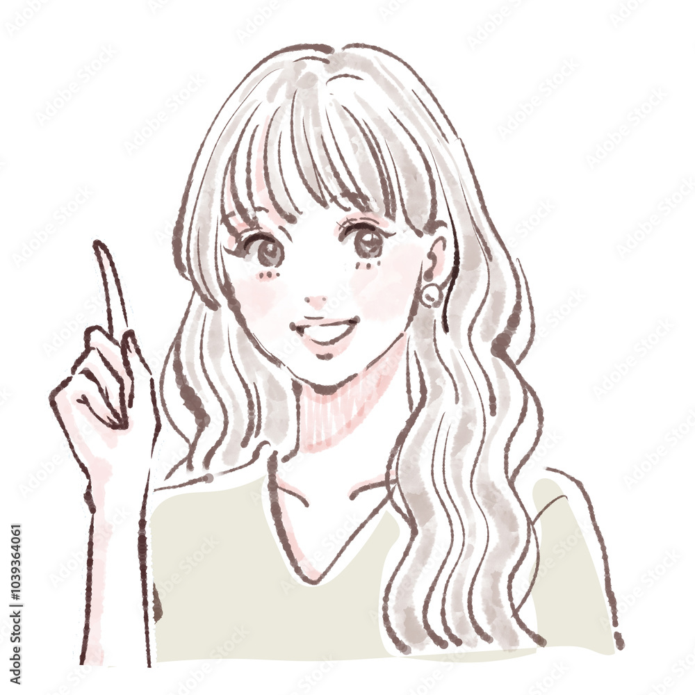 女性・女の子のイラスト素材 女性・女の子のイラスト素材