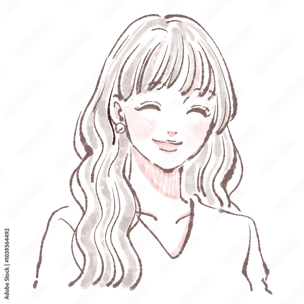 女性・女の子のイラスト素材 女性・女の子のイラスト素材