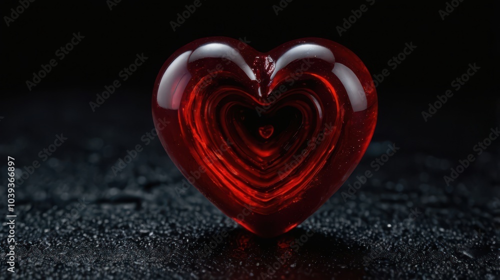 Love, Heart, Stone, Ruby, Red, Background, Black, Shiny Love, Heart, Stone, Ruby, Red, Background, Black, Shiny