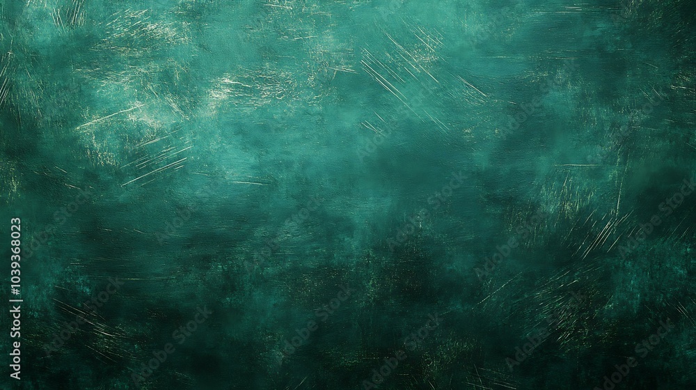 Fototapeta premium A dark emerald green background with a subtle, linear pattern and a sophisticated, textured finish