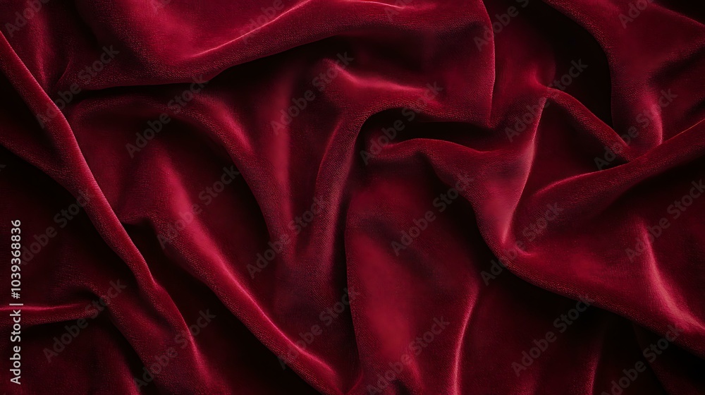 Obraz premium A rich, dark red background with a velvety texture, giving a luxurious and dramatic feel
