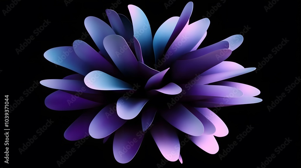 Fototapeta premium Abstract 3d rendered illustration, modern background design