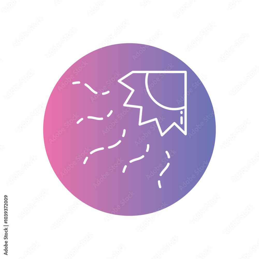 Heatwave vector icon stock illustration Heatwave vector icon stock illustration