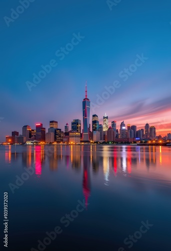 country skyline at sunset