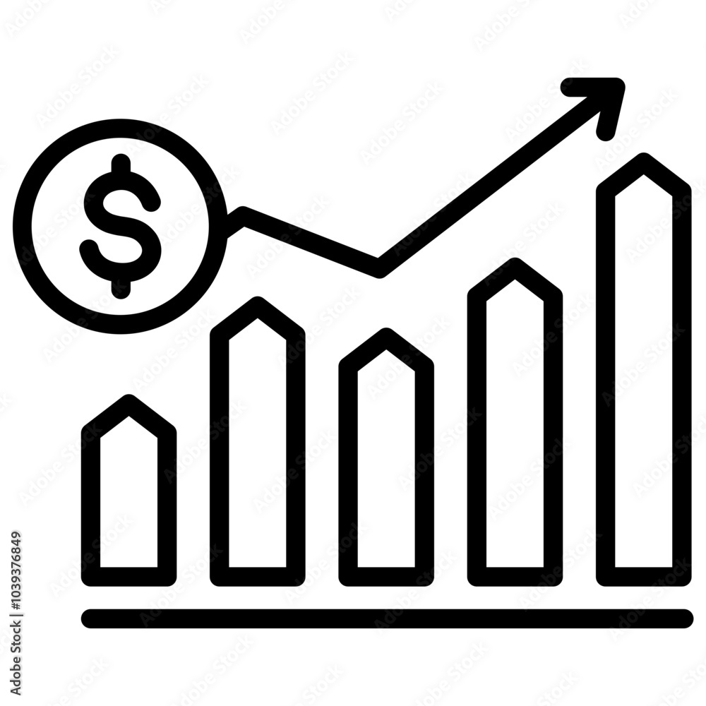 Financial Profit Icon Financial Profit Icon
