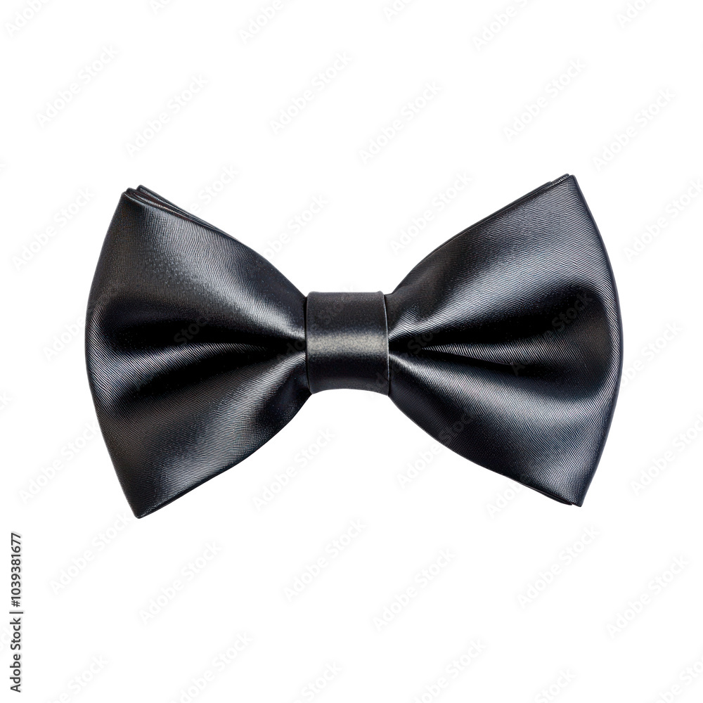 Classic bow tie with a sleek, elegant design, ideal for formal occasions or business attire. isolated on transparency background Classic bow tie with a sleek, elegant design, ideal for formal occasions or business attire. isolated on transparency background