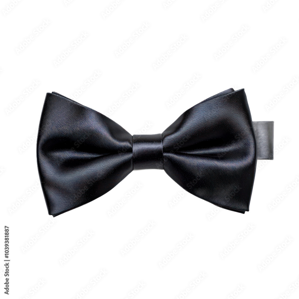 Classic bow tie with a sleek, elegant design, ideal for formal occasions or business attire. isolated on transparency background Classic bow tie with a sleek, elegant design, ideal for formal occasions or business attire. isolated on transparency background