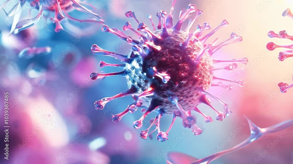 Microvirus Bacteria Animated Background Microvirus Bacteria Animated Background