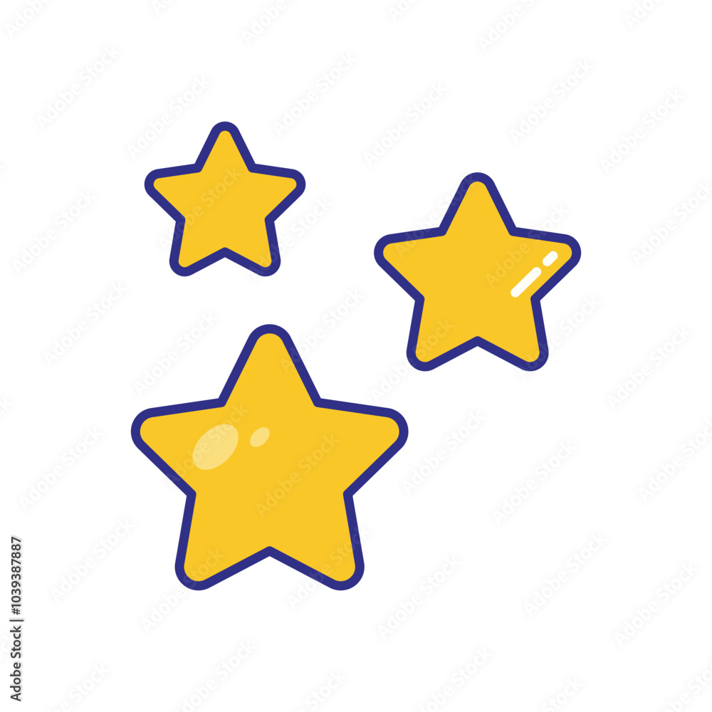 Stars vector icon stock illustration Stars vector icon stock illustration