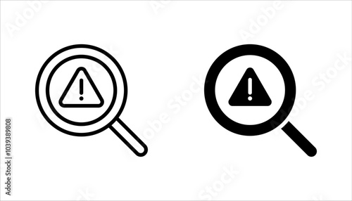 Problem identification linear icon set. Problem solving process. vector illustration on white background