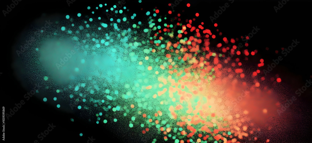 Vibrant Gradient Background with Green and Red Dots Vibrant Gradient Background with Green and Red Dots