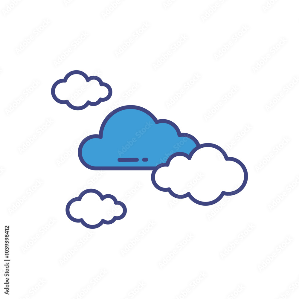 Cloud vector icon stock illustration Cloud vector icon stock illustration