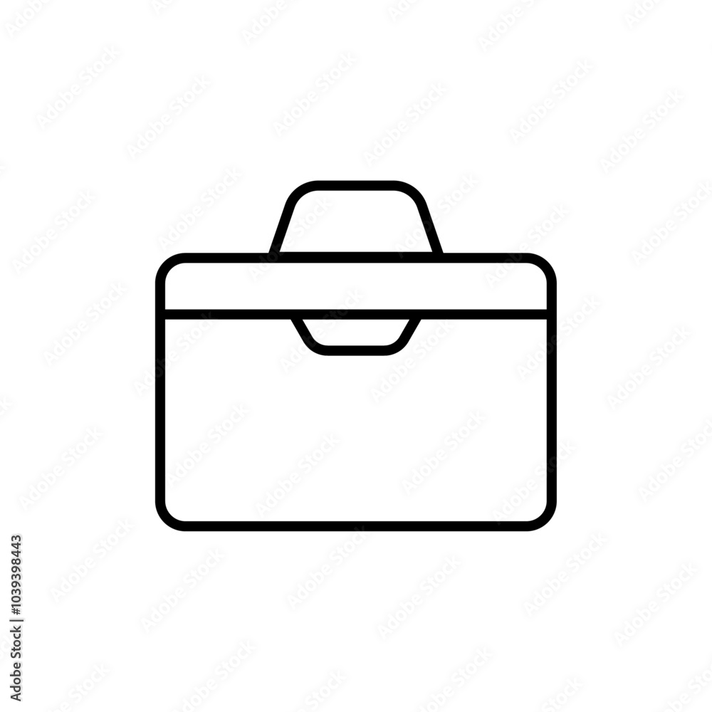 Briefcase icon Thin line art isolated Briefcase icon Thin line art isolated