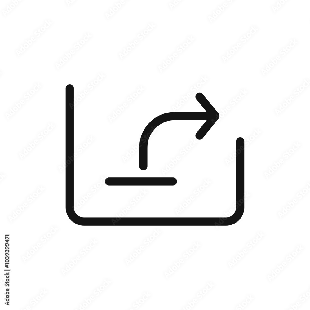 Export icon Thin line art isolated Export icon Thin line art isolated