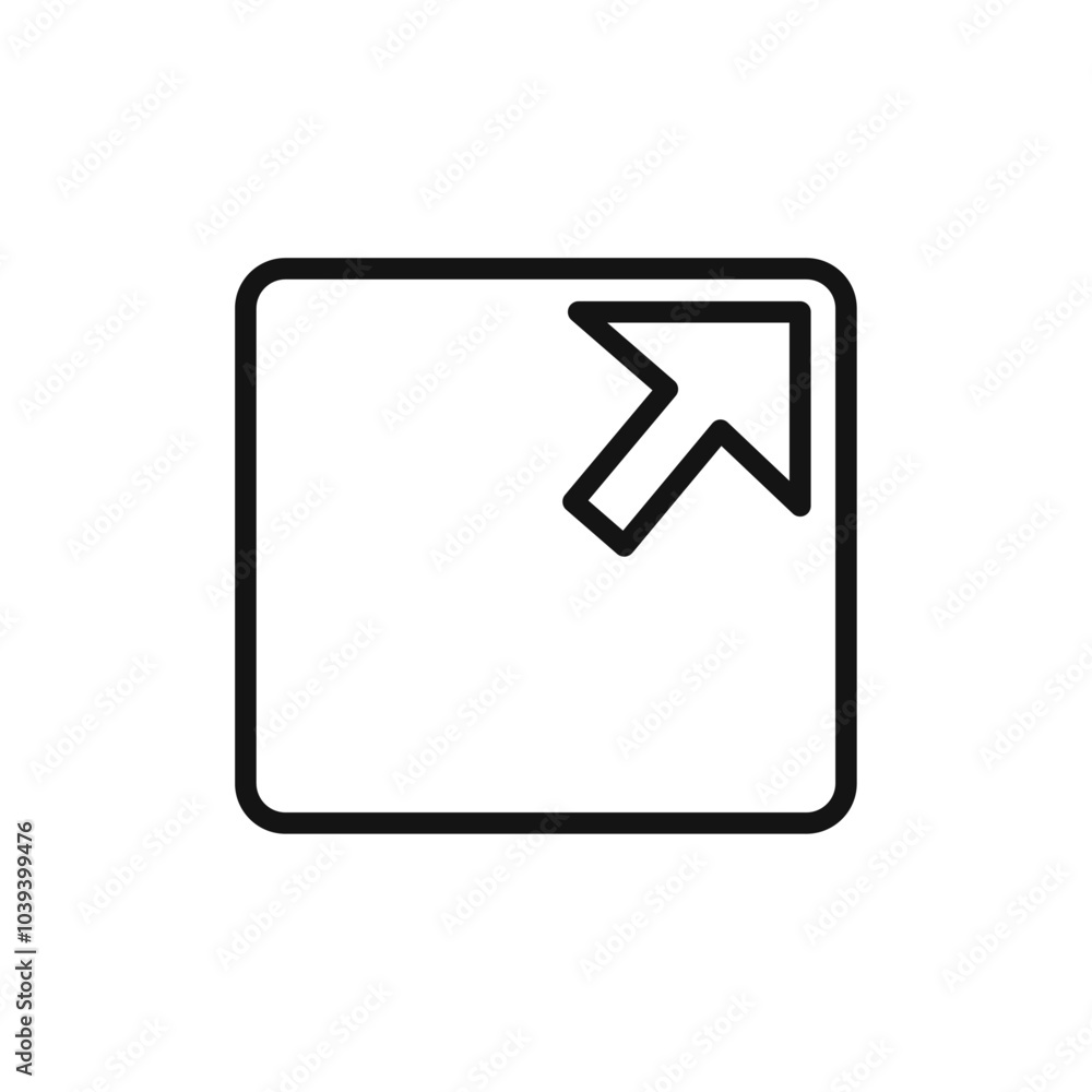 External link icon Thin line art isolated External link icon Thin line art isolated