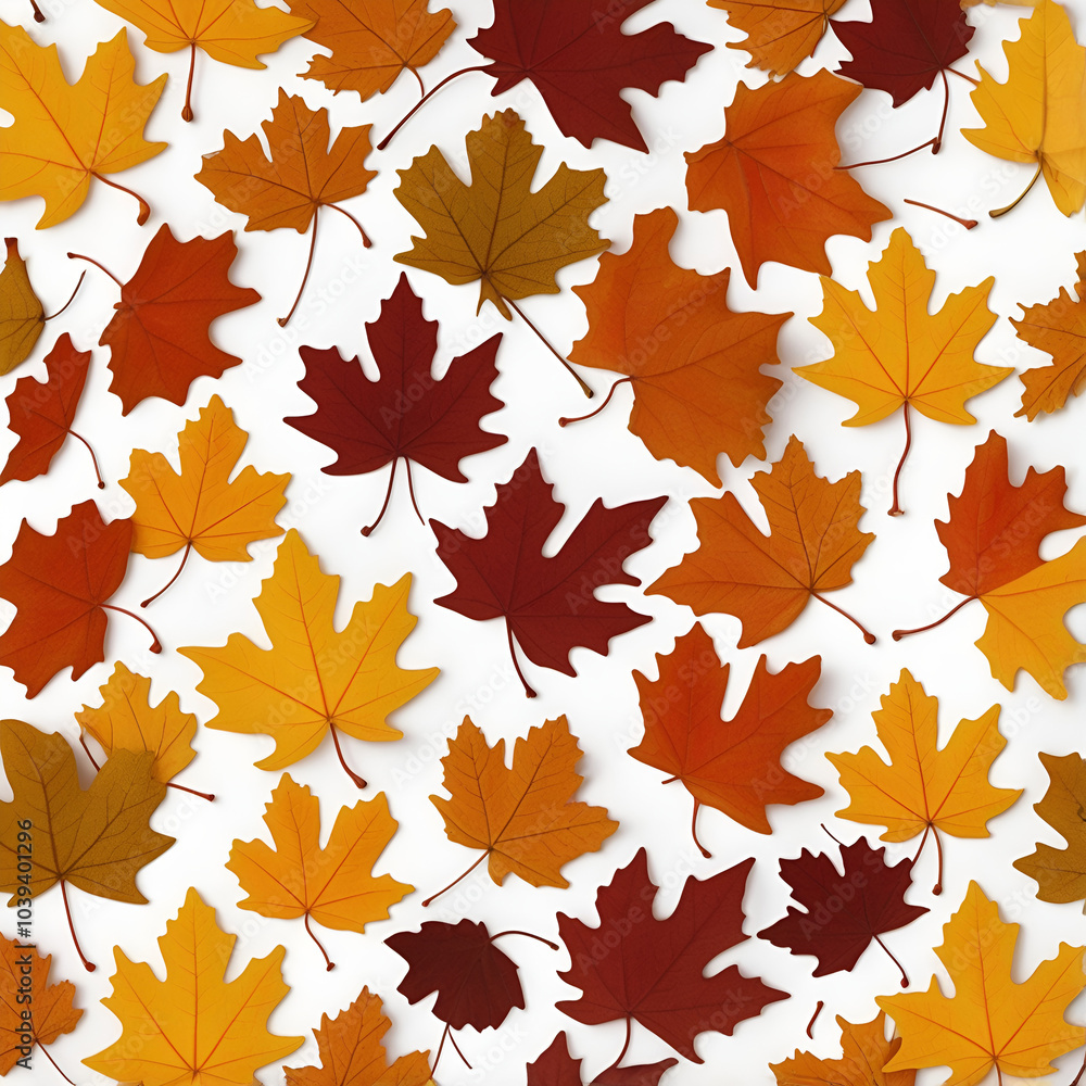 seamless background with autumn leaves seamless background with autumn leaves
