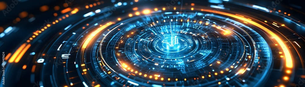 Dynamic abstract background with glowing circles and lines, representing technology and digital innovation. Dynamic abstract background with glowing circles and lines, representing technology and digital innovation.