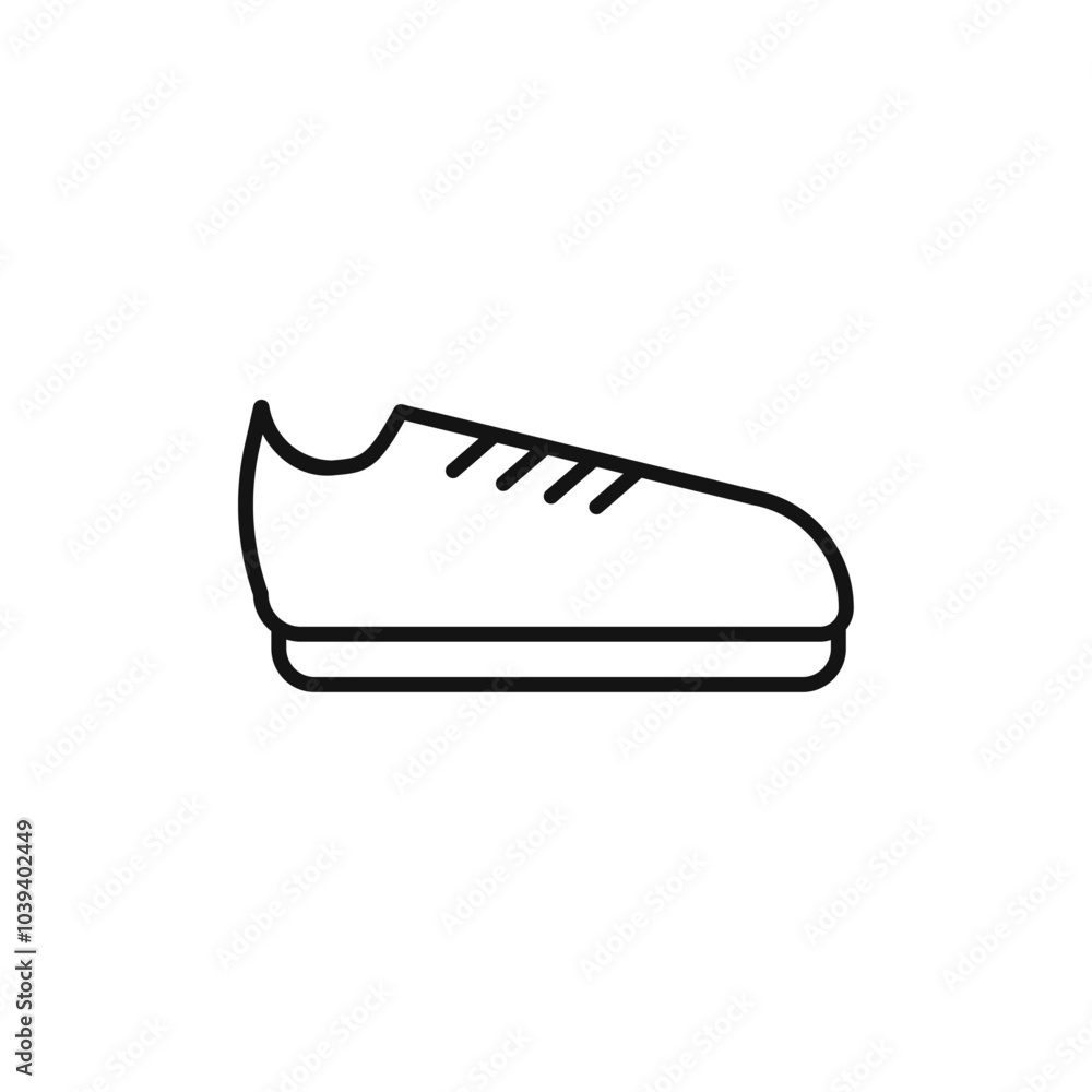 Shoes icon Thin line art isolated Shoes icon Thin line art isolated