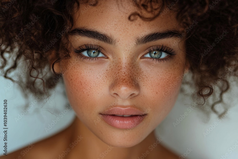 Female model with beautiful clean skin, Generative AI Female model with beautiful clean skin, Generative AI
