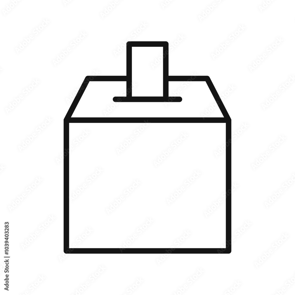 Voting icon Thin line art isolated Voting icon Thin line art isolated